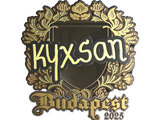 Artwork for Sticker | kyxsan (Gold) | Budapest 2025