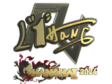 Artwork for Sticker | L1haNg (Gold) | Shanghai 2024