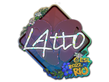 Artwork for Sticker | latto (Glitter) | Rio 2022