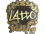 Artwork for Sticker | latto (Gold) | Budapest 2025