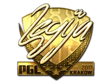 Artwork for Sticker | LEGIJA (Gold) | Krakow 2017
