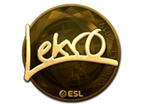 Artwork for Sticker | Lekr0 (Gold) | Katowice 2019