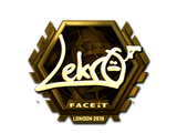 Artwork for Sticker | Lekr0 (Gold) | London 2018