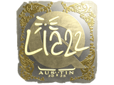Artwork for Sticker | Liazz (Gold) | Austin 2025