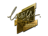 Sticker | LoveYY (Gold) | Boston 2018