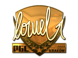 Sticker | loWel (Gold) | Krakow 2017