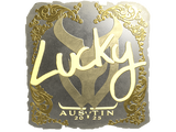 Artwork for Sticker | Lucky (Gold) | Austin 2025