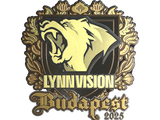 Artwork for Sticker | Lynn Vision (Gold) | Budapest 2025