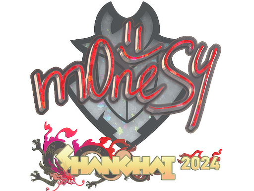 Sticker | m0NESY (Glitter) | Shanghai 2024