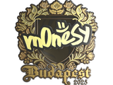Artwork for Sticker | m0NESY (Gold) | Budapest 2025