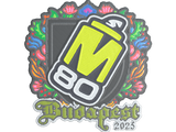 Sticker | M80 (Embroidered) | Budapest 2025