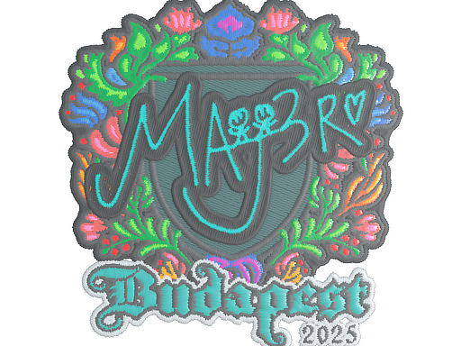 Sticker | MAJ3R (Embroidered) | Budapest 2025