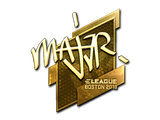Sticker | MAJ3R (Gold) | Boston 2018