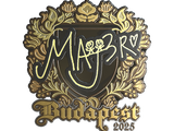 Artwork for Sticker | MAJ3R (Gold) | Budapest 2025
