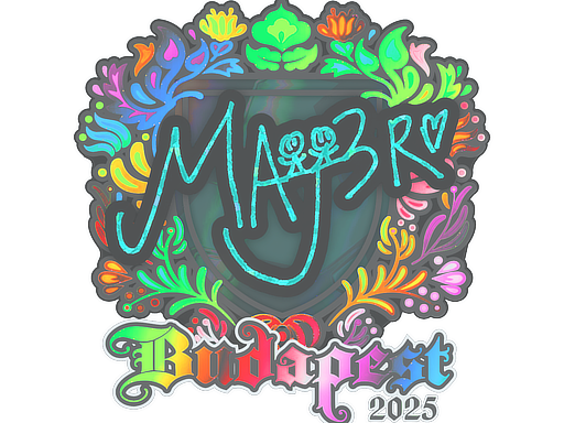 Sticker | MAJ3R (Holo) | Budapest 2025