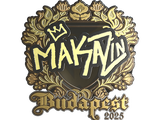 Artwork for Sticker | Maka (Gold) | Budapest 2025