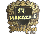 Artwork for Sticker | makazze (Gold) | Budapest 2025