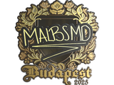 Artwork for Sticker | malbsMd (Gold) | Budapest 2025
