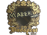 Artwork for Sticker | Marek (Gold) | Budapest 2025