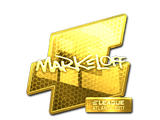 Artwork for Sticker | markeloff (Gold) | Atlanta 2017