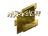 Artwork for Sticker | markeloff (Gold) | Boston 2018
