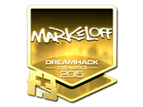Artwork for Sticker | markeloff (Gold) | Cluj-Napoca 2015
