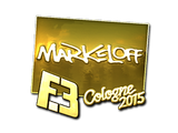 Artwork for Sticker | markeloff (Gold) | Cologne 2015