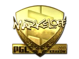 Artwork for Sticker | markeloff (Gold) | Krakow 2017