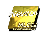 Artwork for Sticker | markeloff (Gold) | MLG Columbus 2016