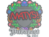 Artwork for Sticker | MATYS (Embroidered) | Budapest 2025