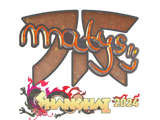 Artwork for Sticker | MATYS (Glitter) | Shanghai 2024