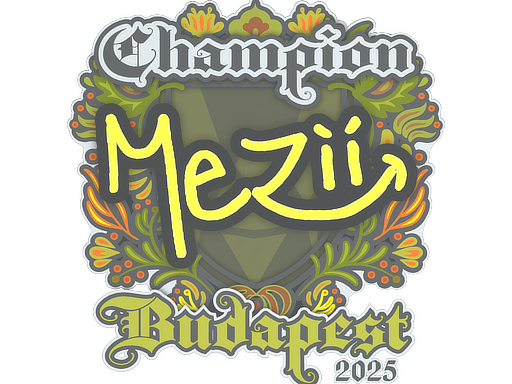 Sticker | mezii (Champion) | Budapest 2025
