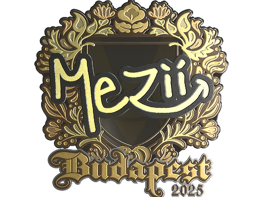 Sticker | mezii (Gold) | Budapest 2025