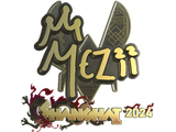 Artwork for Sticker | mezii (Gold) | Shanghai 2024