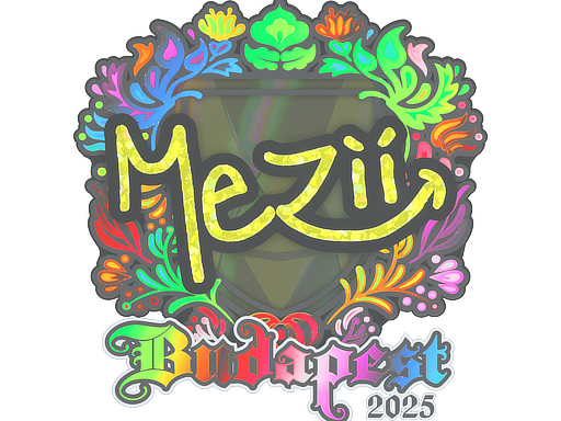 Sticker | mezii (Holo) | Budapest 2025