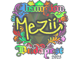 Artwork for Sticker | mezii (Holo, Champion) | Budapest 2025