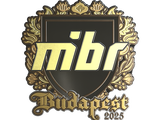 Artwork for Sticker | MIBR (Gold) | Budapest 2025