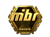 Artwork for Sticker | MIBR (Gold) | London 2018