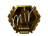 Artwork for Sticker | mir (Gold) | London 2018