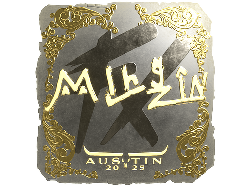 Sticker | mlhzin (Gold) | Austin 2025