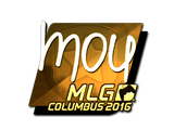 Artwork for Sticker | mou (Gold) | MLG Columbus 2016