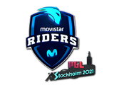 Artwork for Sticker | Movistar Riders (Foil) | Stockholm 2021