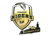 Artwork for Sticker | Movistar Riders (Gold) | Stockholm 2021