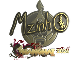 Artwork for Sticker | mzinho (Gold) | Shanghai 2024