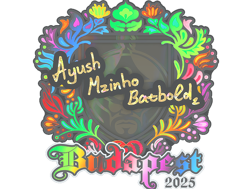 Sticker | mzinho (Holo) | Budapest 2025