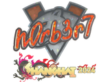 Artwork for Sticker | n0rb3r7 (Glitter) | Shanghai 2024