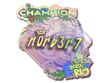 Artwork for Sticker | n0rb3r7 (Holo, Champion) | Rio 2022