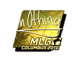Artwork for Sticker | n0thing (Gold) | MLG Columbus 2016