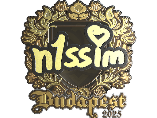Sticker | n1ssim (Gold) | Budapest 2025