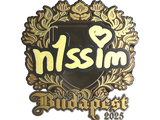 Artwork for Sticker | n1ssim (Gold) | Budapest 2025